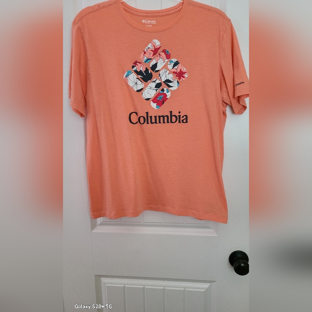 Columbia Orange Graphic T-Shirt